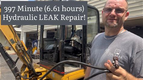 mini-excavator youtube leaking foundation|mini excavator leak repair.